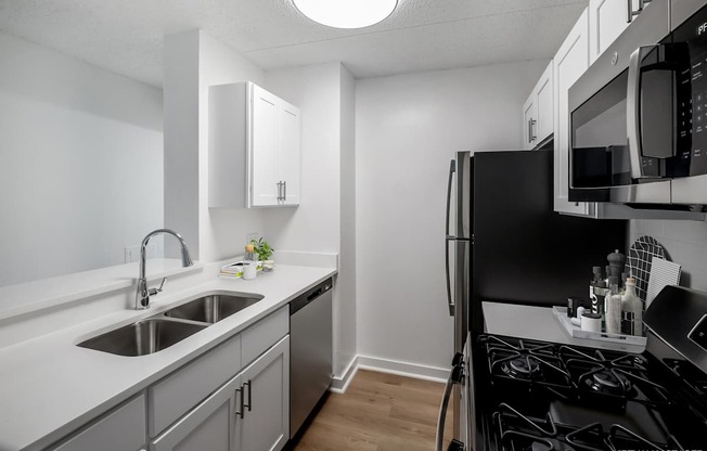 Model kitchen with updated appliances