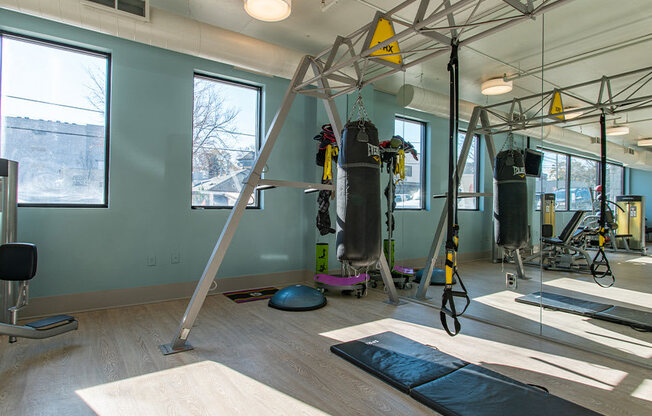Fitness Center Equipment at St. Marys Square Apartments, Raleigh, NC