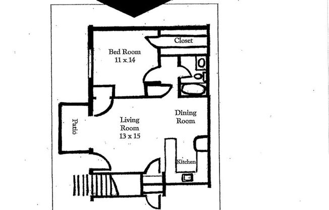 1 bed, 1 bath, 686 sqft, $1,350, Unit HL706