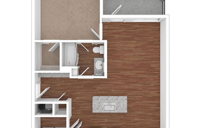 1 bed, 1 bath, 792 sqft, $1,446