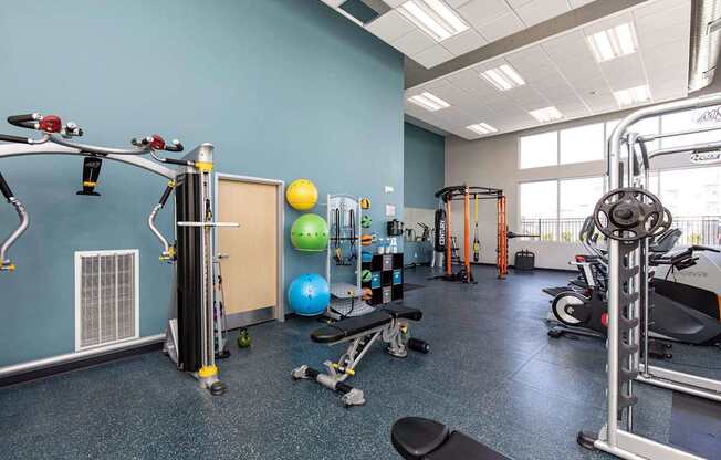 Modern Fitness Center at Lake Shore Apartments, Ankeny, Iowa