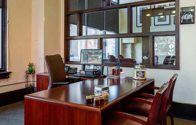 Leather Trades_Leasing Office Interior