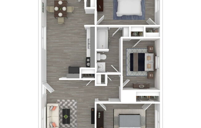 3 beds, 1 bath, 788 sqft, $2,048