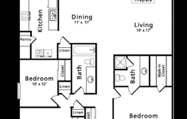 3 beds, 2 baths, 1,444 sqft, $1,697