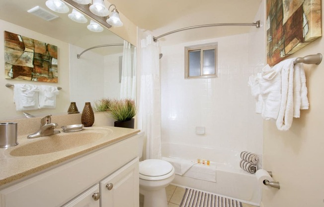 Spacious Bathroom at Cardiff Hall Apartments, Towson, Maryland