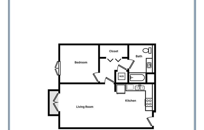 1 bed, 1 bath, 625 sqft, $3,895, Unit 208