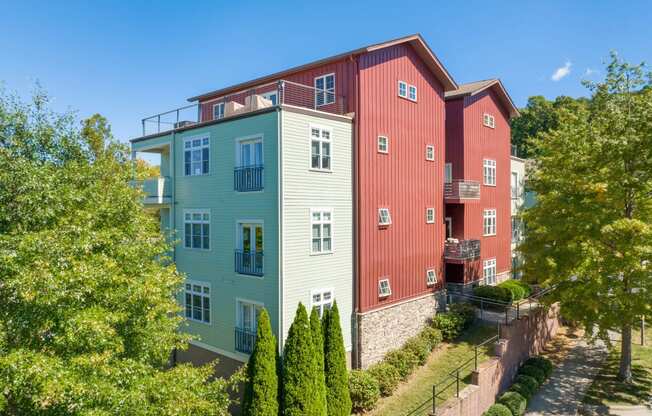 the building in which the apartment is located at River Mill Lofts & Skyloft, Asheville