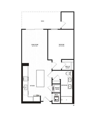 1 bed, 1 bath, 823 sqft, $2,010