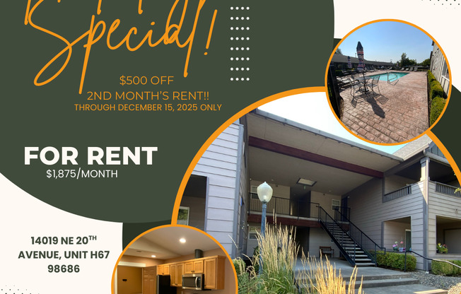 Holiday Move-in Special! Modern 2B, 2Ba Condo in Exclusive Gated Community!