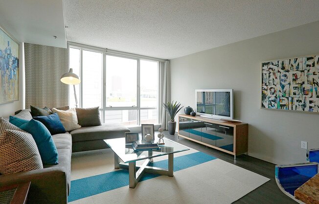 Bright and modern living room