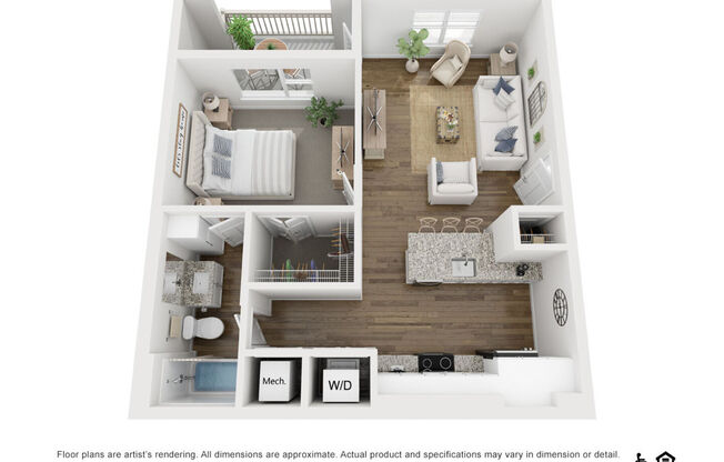 1 bed, 1 bath, 706 sqft, $1,136