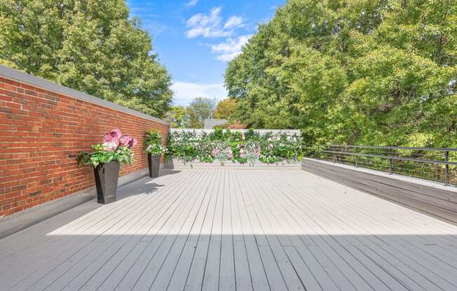 Huge sundeck at Crogman School Lofts, Atlanta