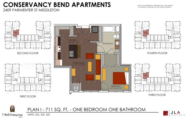 1 bed, 1 bath, 713 sqft, $1,779