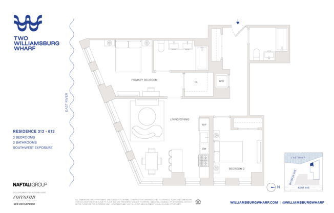 2 beds, 2 baths, $8,100, Unit 412