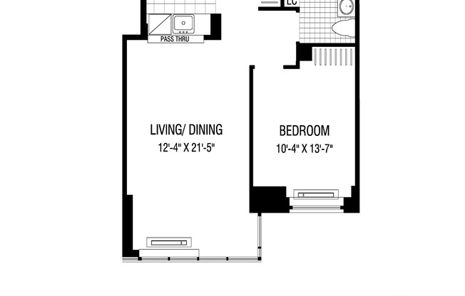 1 bed, 1 bath, $4,995, Unit 2606