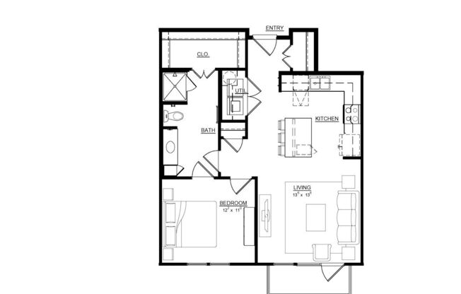 1 bed, 1 bath, 794 sqft, $1,779