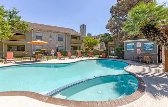 Swimming Pool With Relaxing Sundecks at Turtle Creek Vista, San Antonio, TX