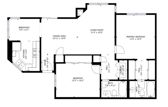 2 beds, 2 baths, $1,099, Unit UNIT 2034