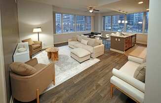 Living Room at Residences At 1717, Cleveland, OH, 44114