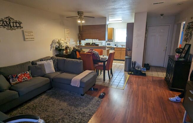 NICE 2-BDRM CONDO WITH FIREPLACE, CARPORT, SWIMMING POOL! MOVE IN APRIL 1st!