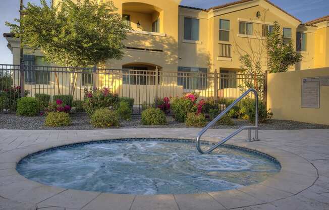 Hot Tub at Bella Victoria Apartments in Mesa Arizona January 2021 2