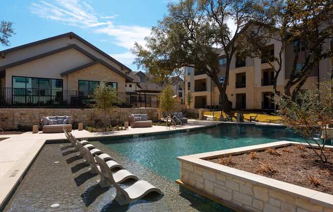 pool area at ironridge apartments