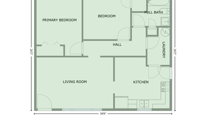 2 beds, 1 bath, 803 sqft, $1,000, Unit Garrs Lane, 2227