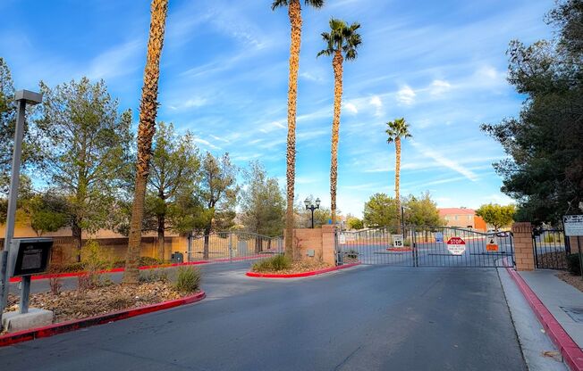 3-bedroom, 2-story home tucked away in cul-de-sac of a gated community.