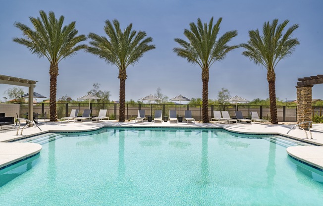 Dive into relaxation at Aster Ridge’s resort-style pool, where comfort meets luxury under the Phoenix sun.