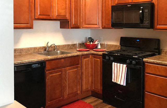 New kitchens in two bedroom apartments