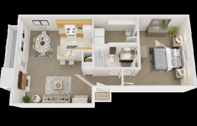 1 bed, 1 bath, 683 sqft, $1,130