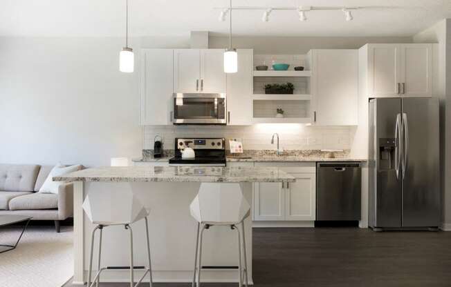 Modern Kitchen Design at The McMillan Apartments in Shoreview, MN 55126