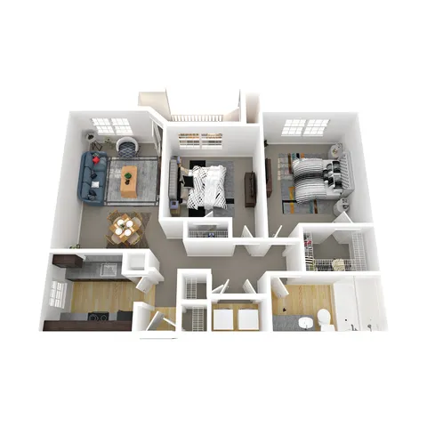 2 beds, 1 bath, 942 sqft, $1,518