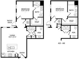 1 bed, 1 bath, 957 sqft, $1,750
