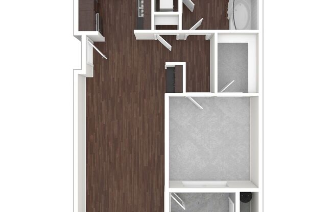 1 bed, 1 bath, 762 sqft, $1,605