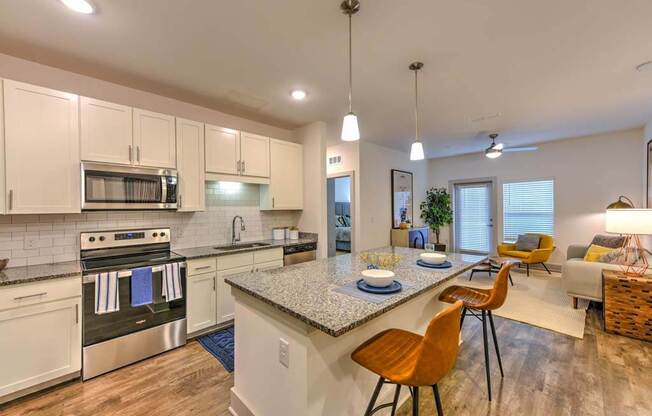 Kitchen with Center Island at Fountainhead, Jacksonville, FL, 32258