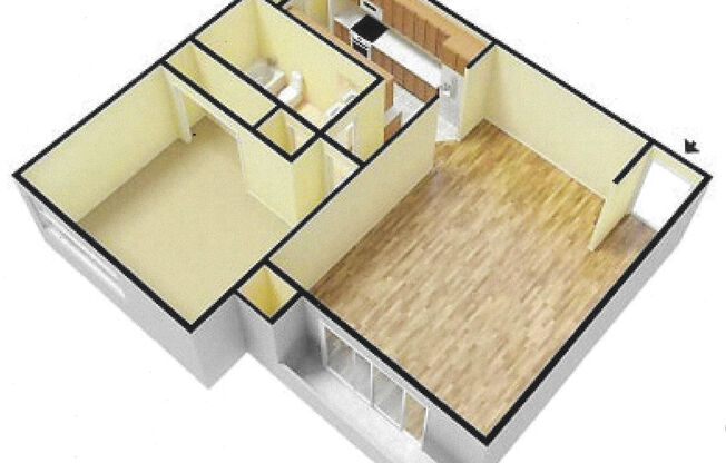 1 bed, 1 bath, 825 sqft, $1,099