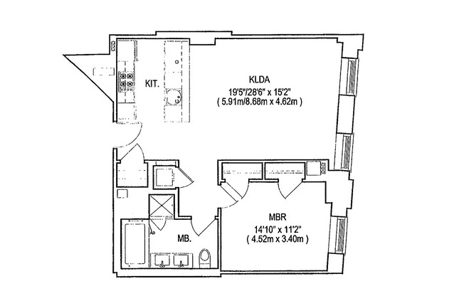 1 bed, 1 bath, $5,095, Unit 10I