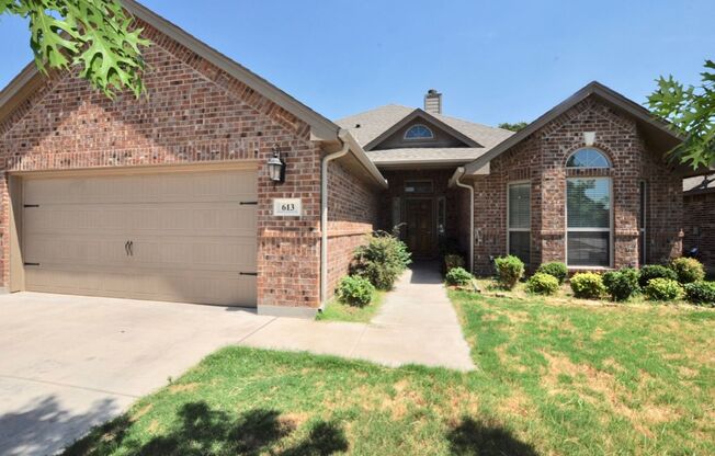 FOR LEASE! Nice 3 BR - 2 BA - 2 Car Garage - Brick Home in Lockwood Subdivision - Great Location & Neighborhood!