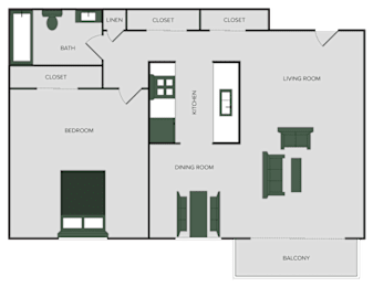 1 bed, 1 bath, 750 sqft, $1,025