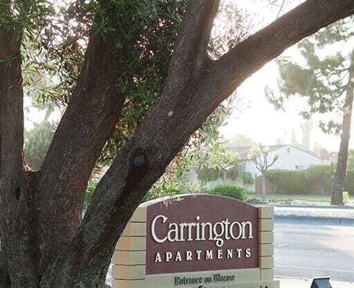 Welcoming Property Signage at Carrington Apartments, Fremont