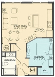 Studio, 1 bath, 660 sqft, $1,454