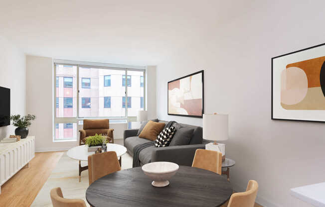 Living Room with Hard Surface Flooring