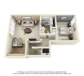 1 bed, 1 bath, 638 sqft, $1,240