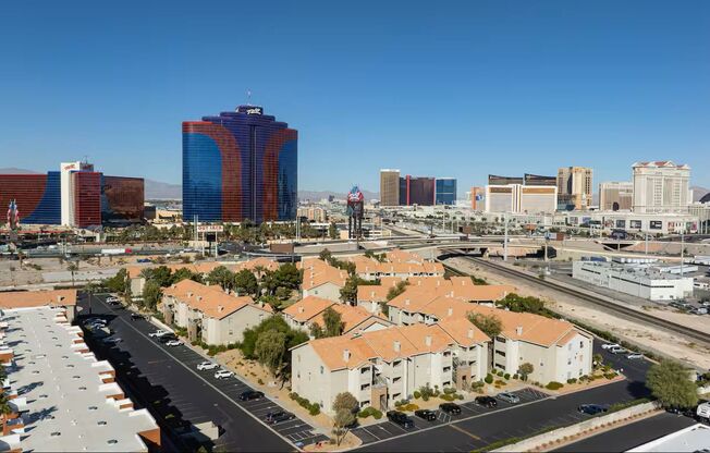 AWESOME 2 BEDROOM CONDO NEAR STRIP W/ VIEWS AND OVERLOOKS POOLS!!!!!!