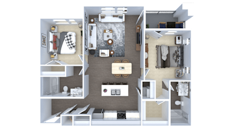 2 beds, 2 baths, 1,116 sqft, $2,720