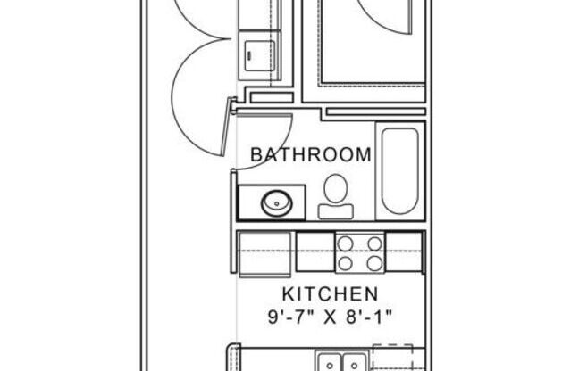 1 bed, 1 bath, 710 sqft, $1,163
