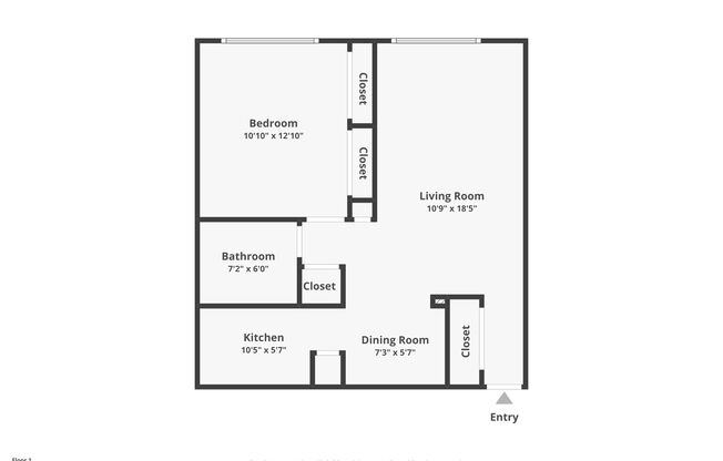 1 bed, 1 bath, 575 sqft, $1,750, Unit 541-201