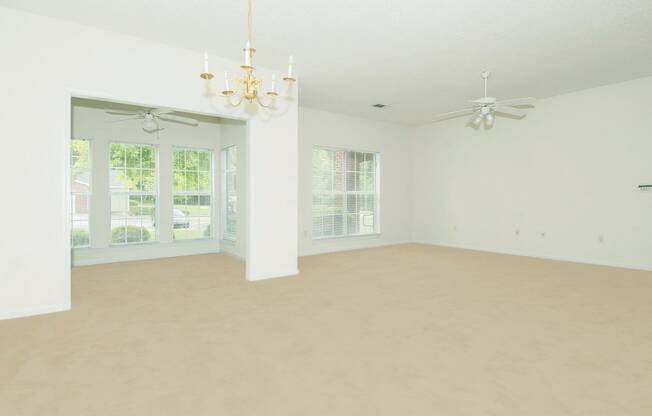 open floor plan living area