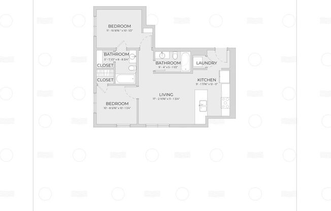 2 beds, 2 baths, 720 sqft, $1,949, Unit 820 #211